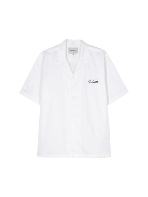 Carhartt S/S Delray logo-embroidered shirt