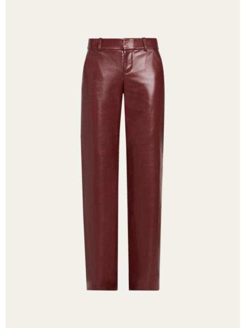 Alice + Olivia Alexander Relaxed Faux-Leather Trousers