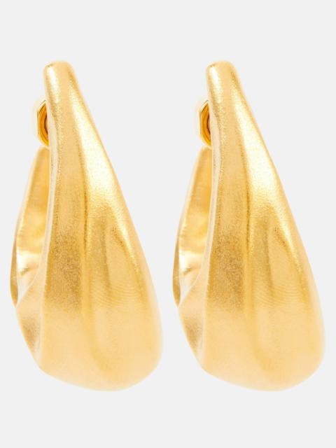 KHAITE Olivia Medium gold-plated hoop earrings