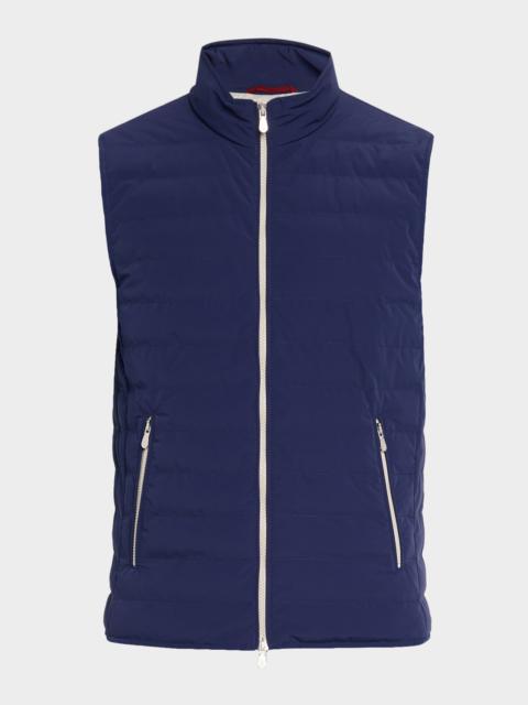 Brunello Cucinelli Men's Down Quilted Nylon Full-Zip Vest