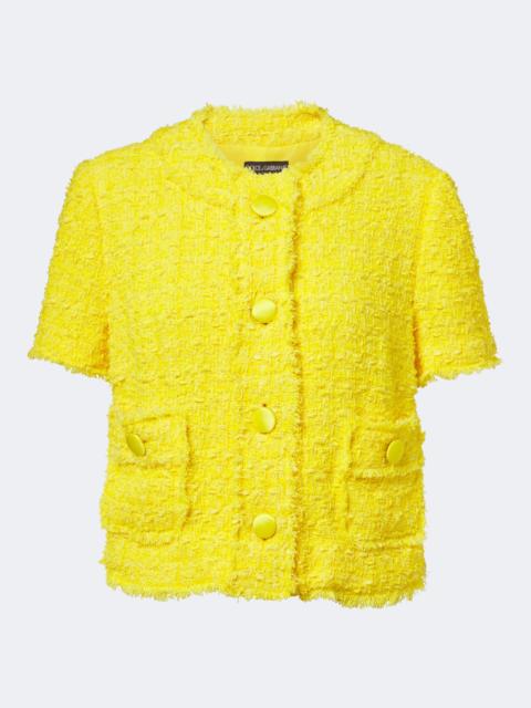 Dolce & Gabbana Cotton-blend tweet jacket