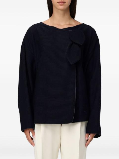 EMPORIO ARMANI bow detail jacket