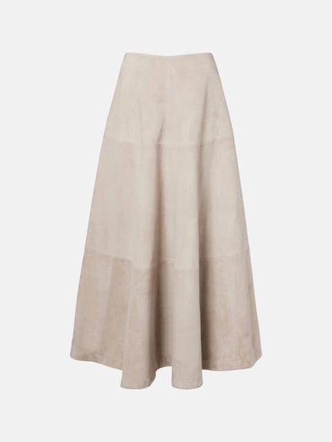 Altuzarra Varda suede maxi skirt