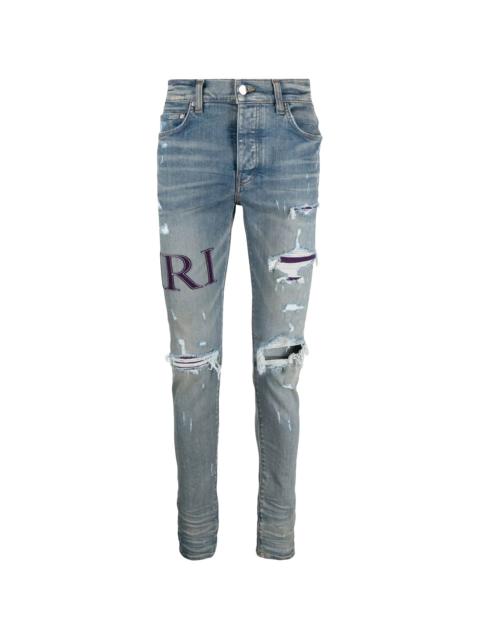 AMIRI Serif Logo Jeans "Clay Indigo" PS23MDS006 408