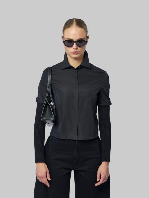 Alaïa Rib Sleeve Shirt Cotton Poplin
