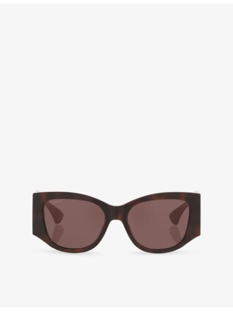 GUCCI GG2115S Cat-Eye Acetate Sunglasses