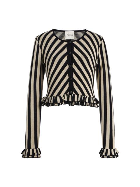 POSSE Exclusive Miles Knit Cardigan black/white