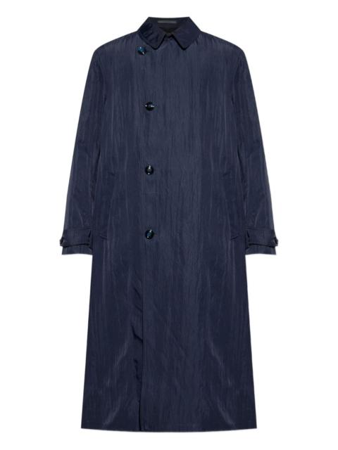 GIORGIO ARMANI ruched trench coat