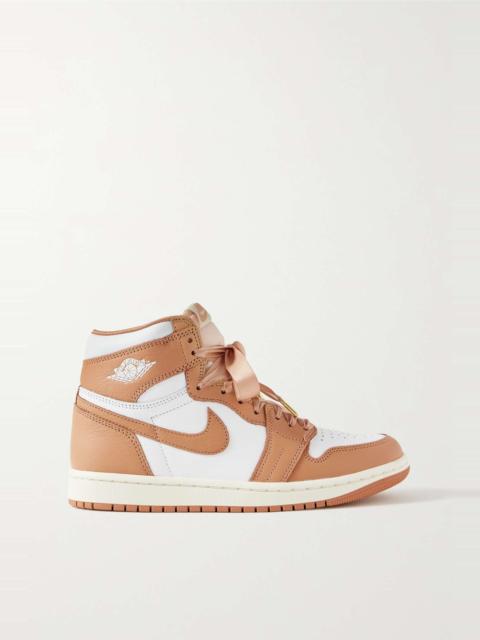 Jordan Air Jordan 1 Retro mesh-trimmed leather high-top sneakers