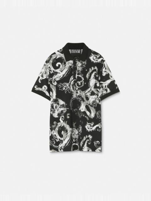 VERSACE JEANS COUTURE Watercolour Couture Polo Shirt