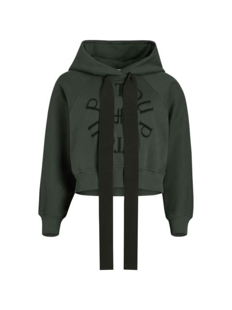 Medallion long-sleeve hoodie