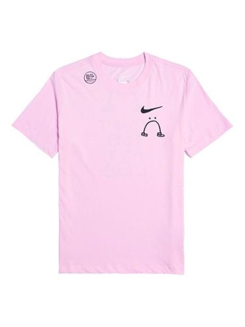 Nike 나이키 나는 나의 다리 Solgan 스포츠 동점 남자 분홍색/빨강 CK9460-663를 느낄 수 없습니다