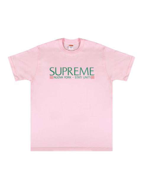 Supreme Nuova York Tee 'Light Pink'