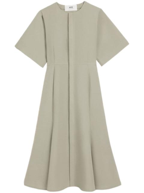 AMI Paris short-sleeve cotton midi dress