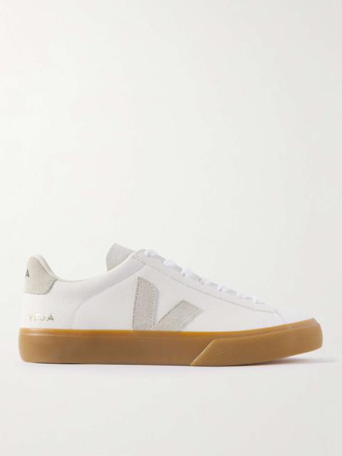 Campo  Suede-Trimmed Leather Sneakers