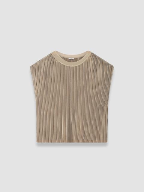 JOSEPH Cedre Pleated Satin Top