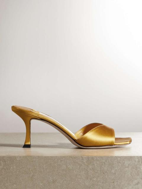 Skye 70mm satin mules