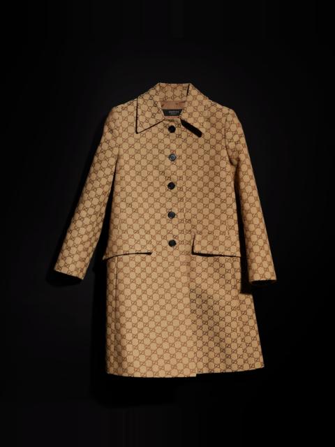 GUCCI GG cotton canvas coat