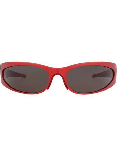 BALENCIAGA Balenciaga Shield-Frame Alluminium Sunglasses Red Red Grey (BB0290S-30014536-005)