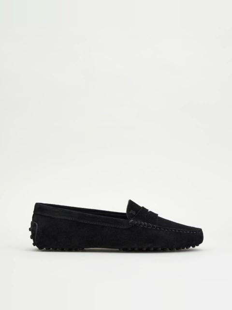 GOMMINO DRIVING SHOES IN SUEDE - BLACK