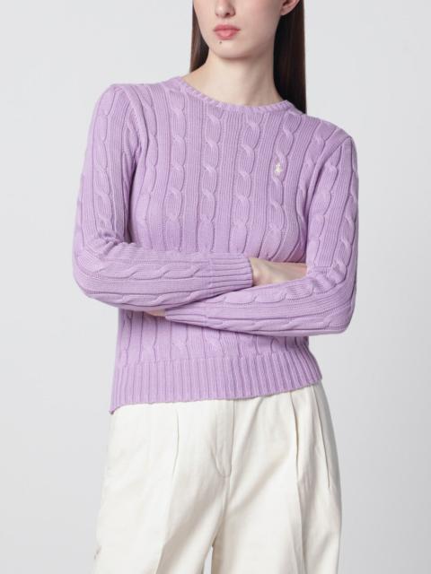 Polo Ralph Lauren Lilac cotton cable-knit sweater