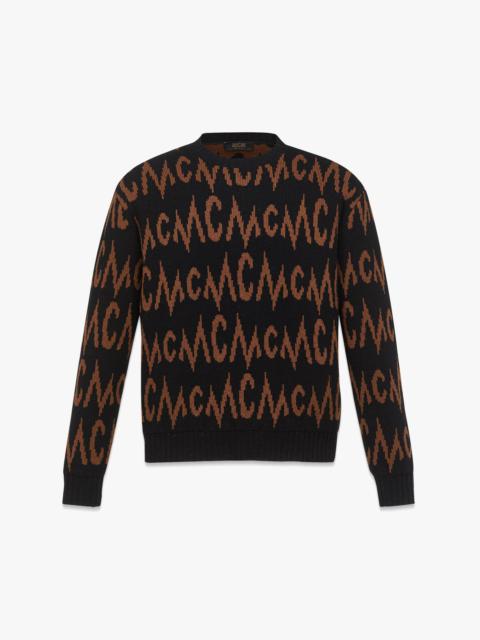 MCM Monogram Jacquard Sweater in Recycled Cashmere