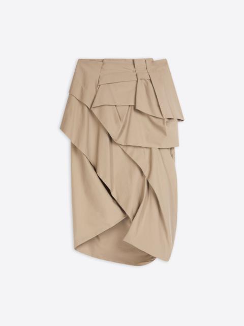 Dries Van Noten DRAPED PEPLUM SKIRT