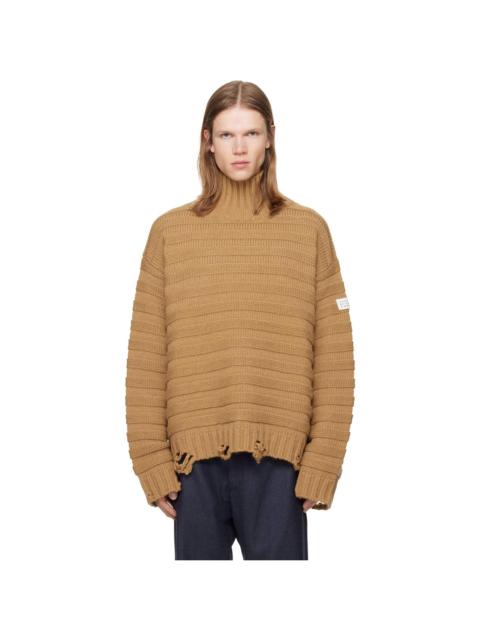 MM6 Maison Margiela Beige Wool Turtleneck