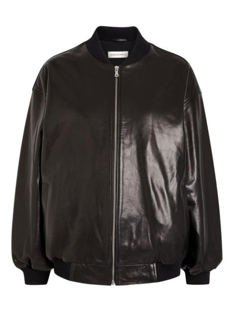 NOUR HAMMOUR Marley leather bomber jacket