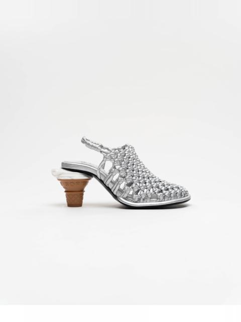 Maison MIHARAYASUHIRO Soft Serve Heel Intrecciato Sandals