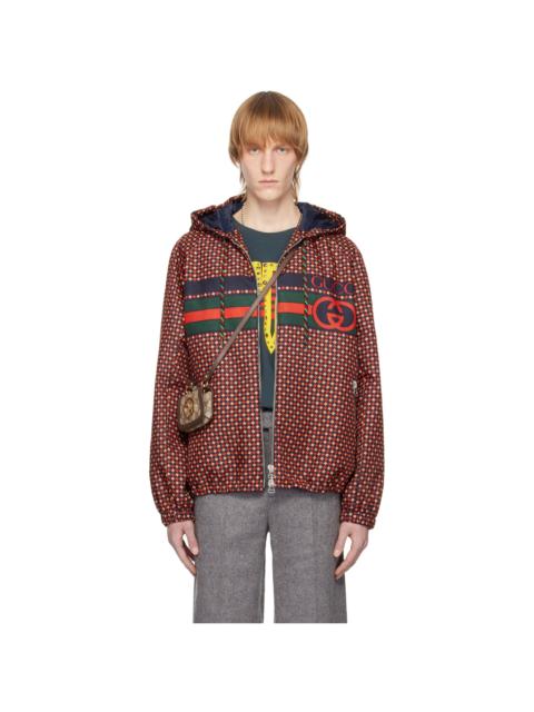 GUCCI Geometric houndstooth 캔버스 재킷