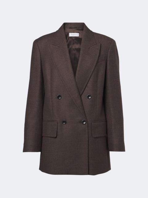 Max Mara Double-breasted virgin wool blazer