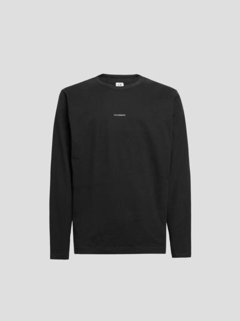 Brushed Jersey Long Sleeved Logo T-shirt