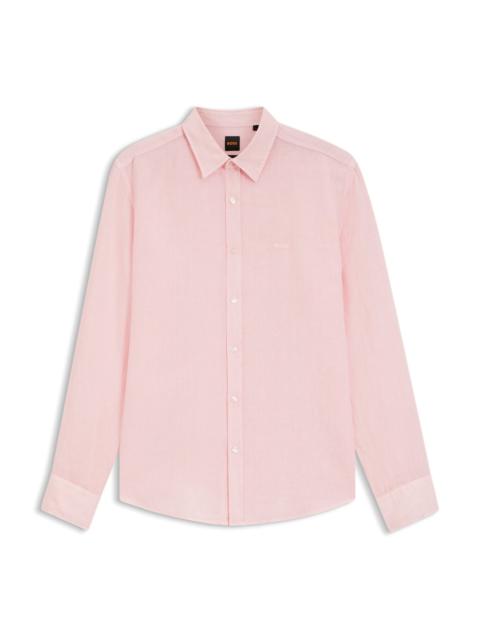 BOSS REGULAR-FIT SHIRT IN LINEN