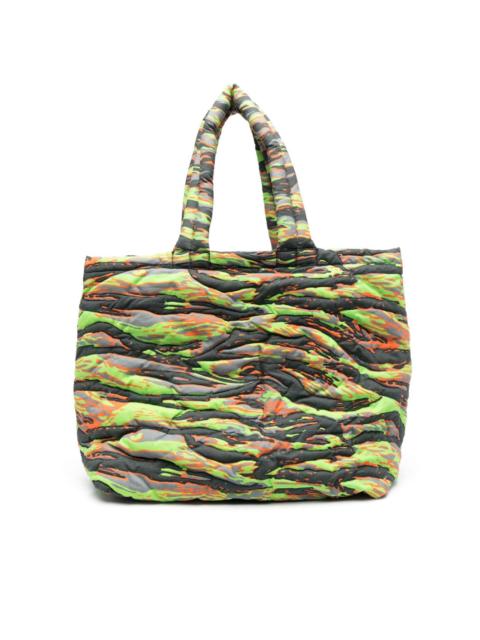 ERL camouflage-print puffer tote bag