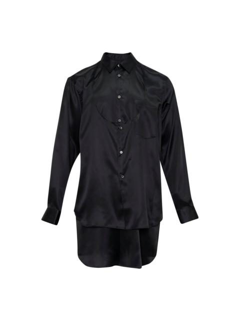 Comme des Garçons Homme Plus Polyester Satin Long Sleeve Shirt