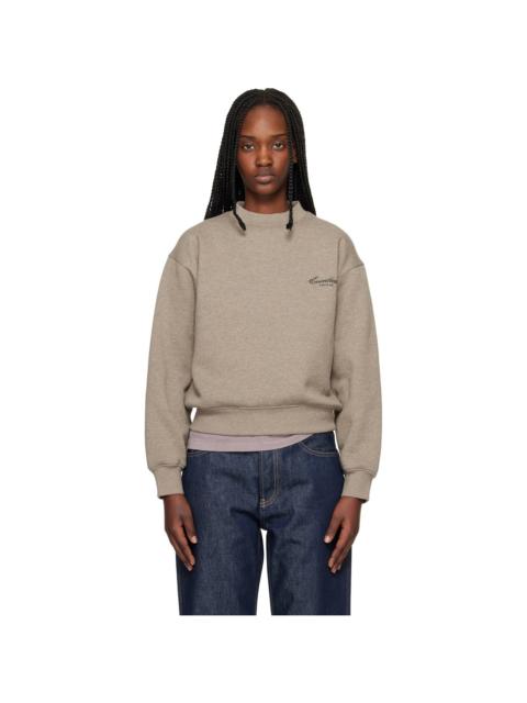 ESSENTIALS Brown Classic Crewneck Sweatshirt