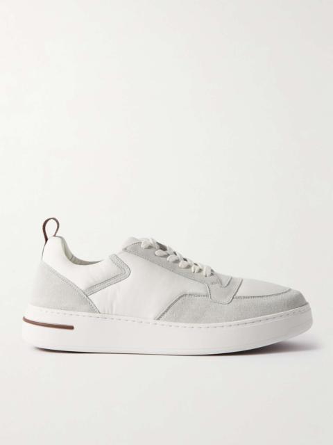 Newport Suede-Trimmed Shell Sneakers