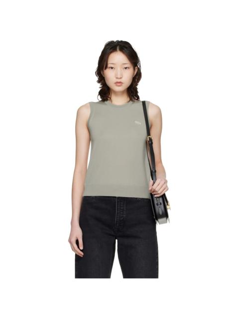 Maison Kitsuné Beige Baby Fox Fine Merino Sweater Vest