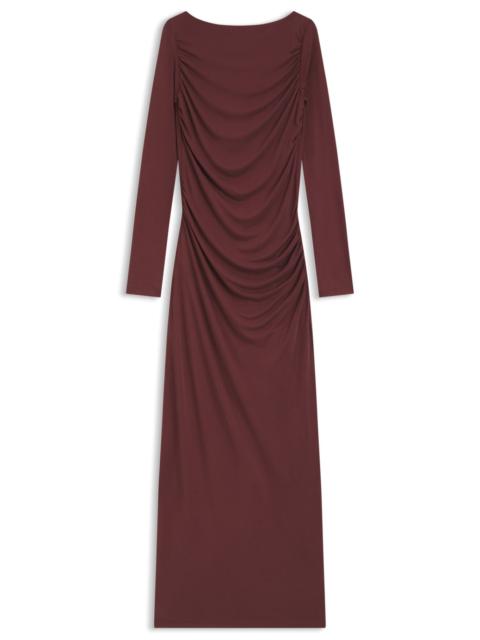 HUGO SLIM-FIT JERSEY DRESS WITH RUFFLE DETAIL
