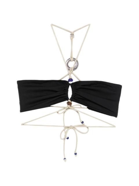 Isabel Marant Analia ring bead bikini top