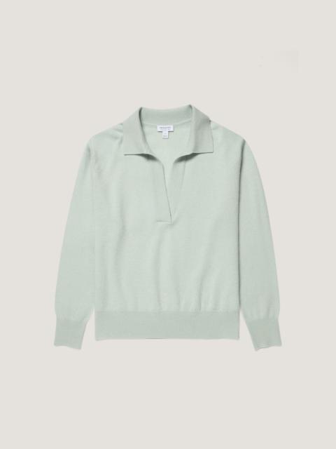 Sunspel Cashmere Polo Shirt