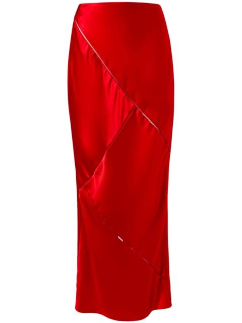 Alejandra Alonso Rojas bias silk skirt
