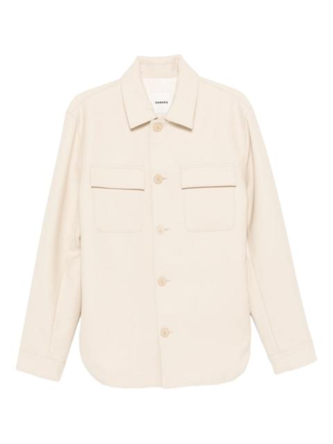 Sandro button-fastening jacket