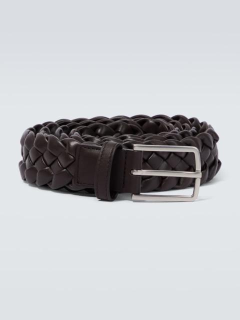 Bottega Veneta Padded Intreccio leather belt