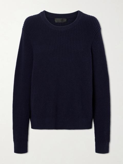 NILI LOTAN Tarik Cotton And Silk-blend Sweatshirt