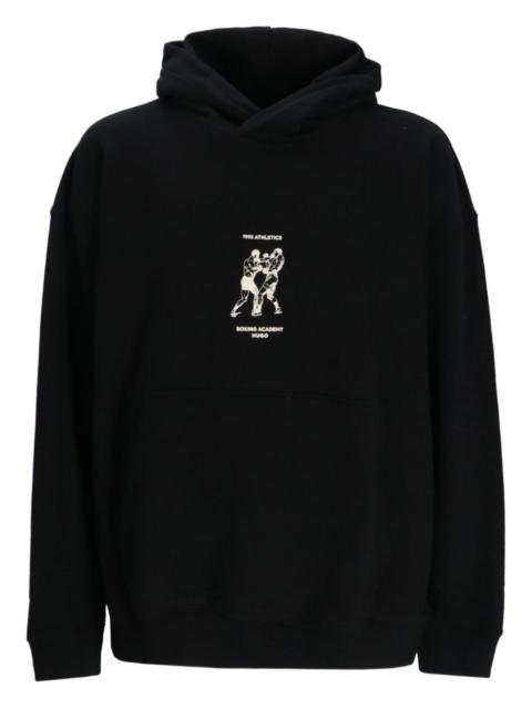 HUGO boxing-print hoodie