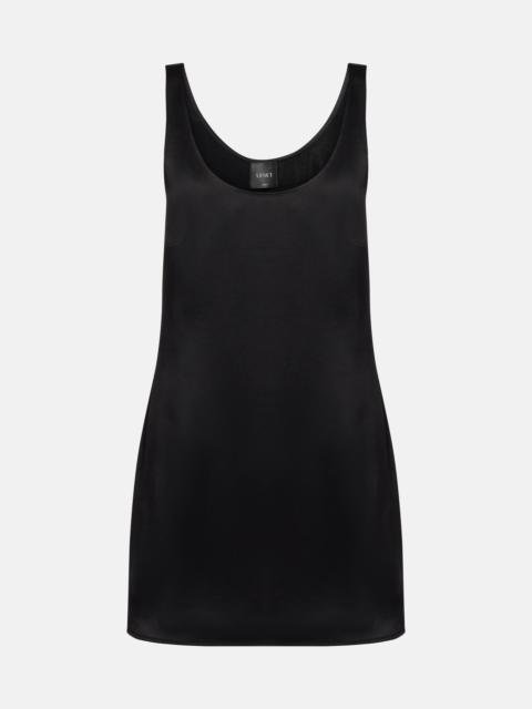 LESET Barb satin slip dress