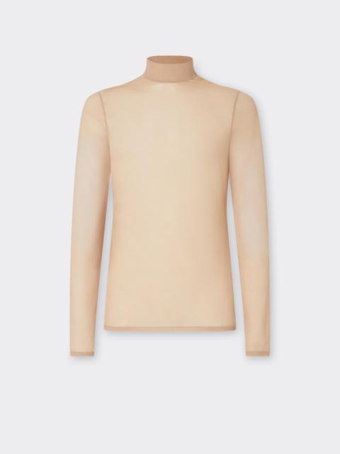 Ferrari Semi-transparent Tulle Turtleneck