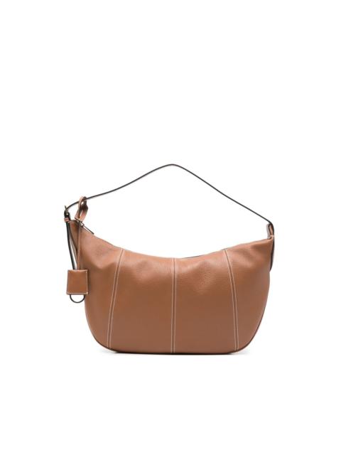 LANCEL contrast-stitch leather shoulder bag